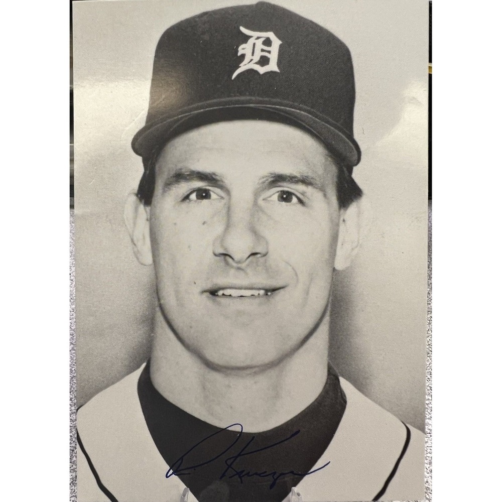 Rick Kreuger Signed Detroit Tigers 4x6 Photo Autograph MLB Pitcher